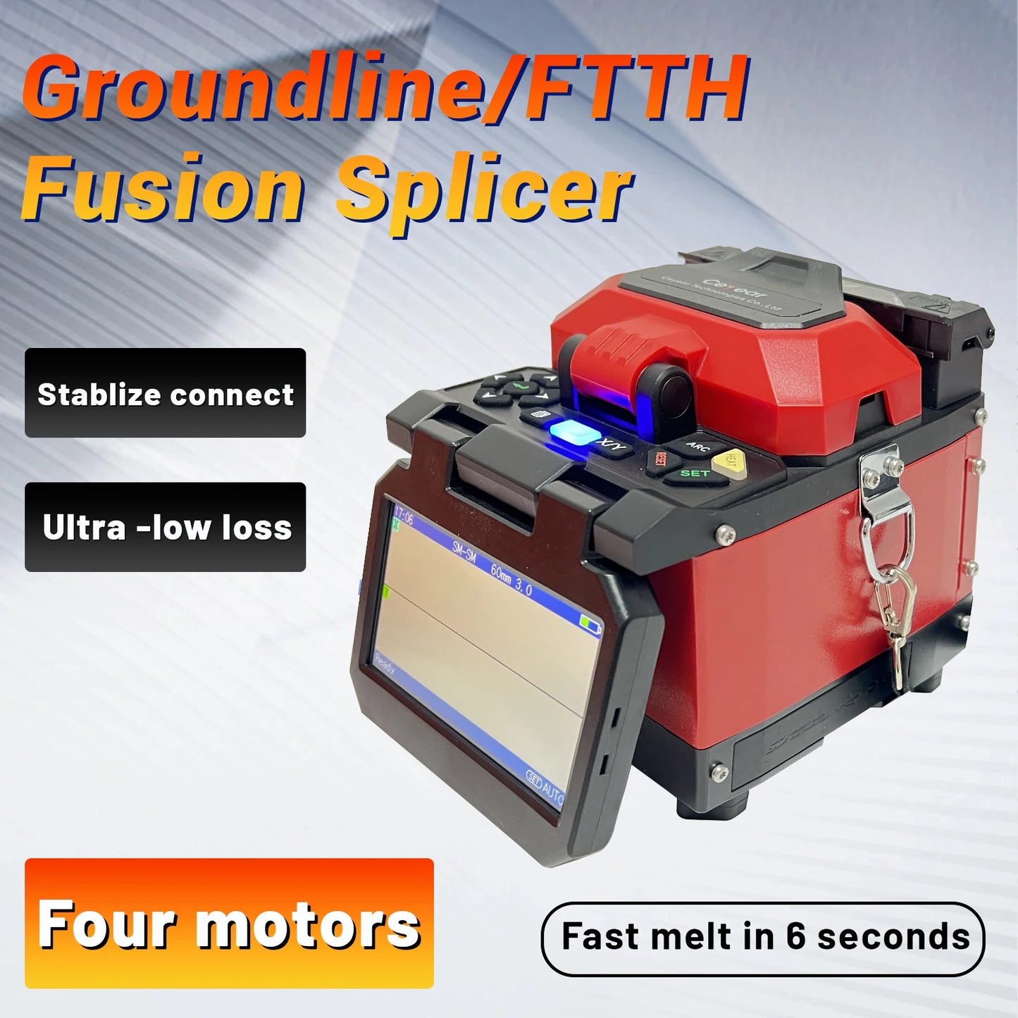 Ceyear6481B1+ Fiber Optic Fusion Machine Professional Optical Communication Equipment for Efficient Connectivity