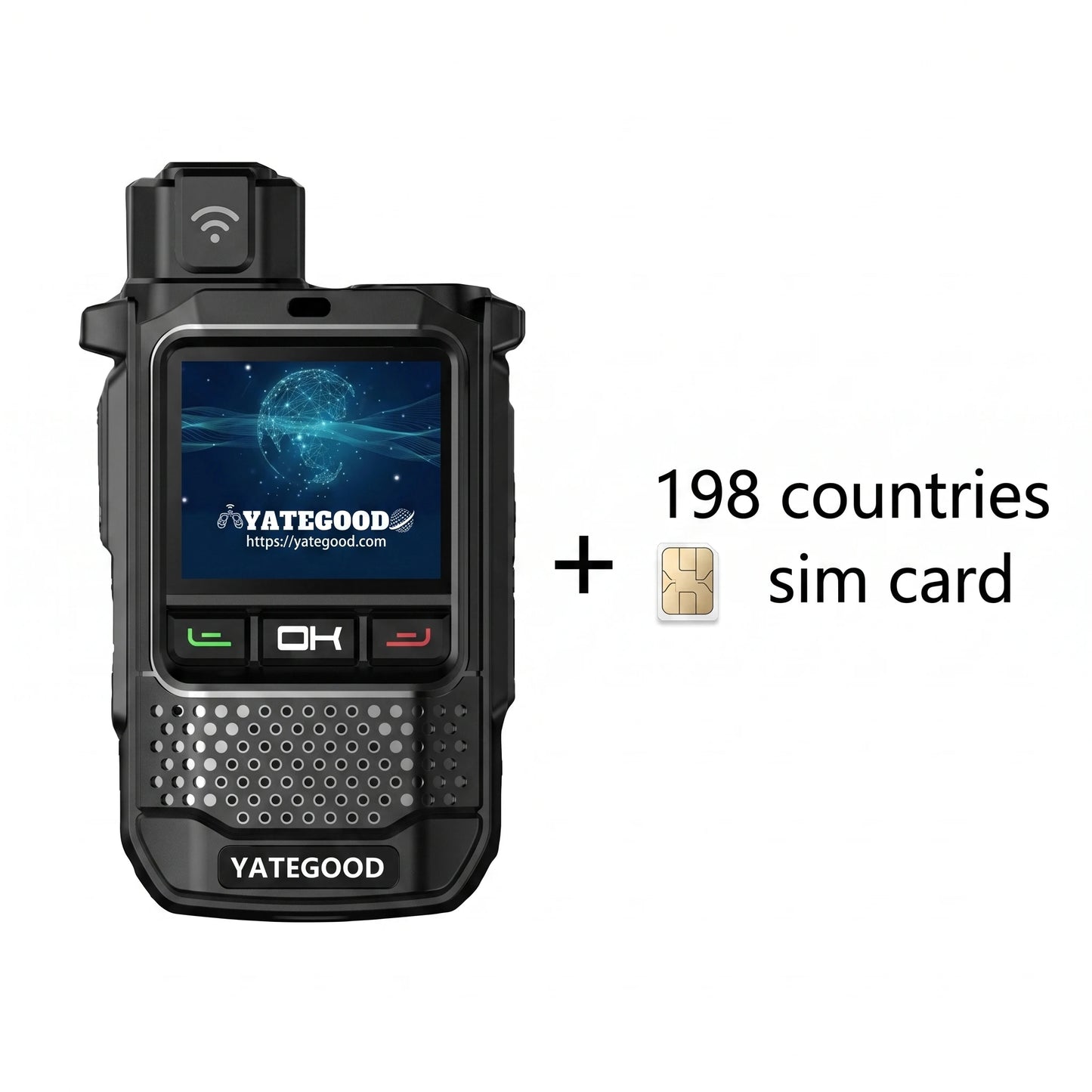 YATEGOOD Global G650 Walkie Talkie GPS 4G 5G 3G Long Standby Portable More than 5000KM Network 4G 5G