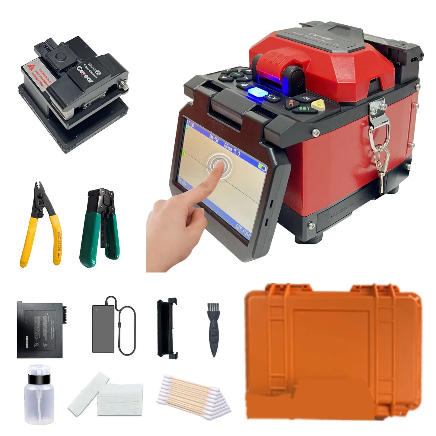 Ceyear6481B1+ Fiber Optic Fusion Machine Professional Optical Communication Equipment for Efficient Connectivity