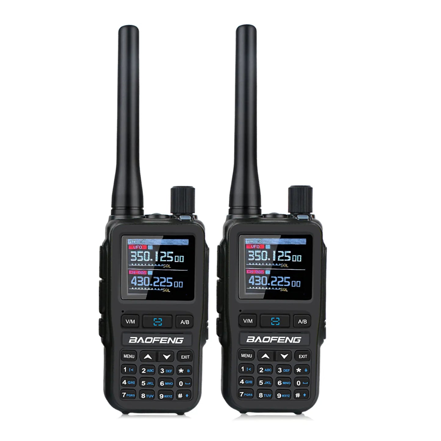 2PCS/Pack Baofeng UV-5R Mini Dual Band Dual PTT Walkie Talkie 5RMINI Air Band Rx 5W Compact  VOX FM Amateur Radio Type-C Charge
