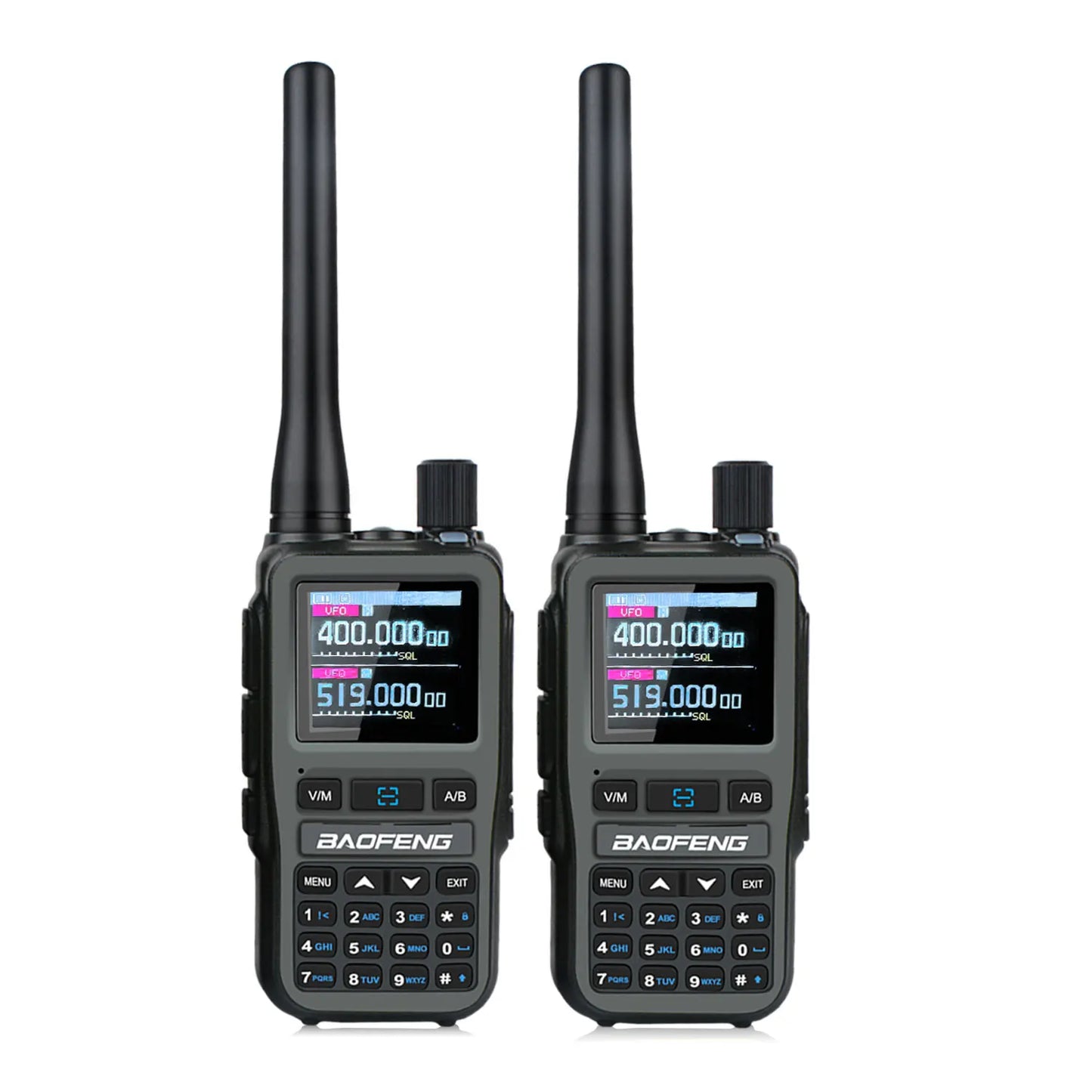 2PCS/Pack Baofeng UV-5R Mini Dual Band Dual PTT Walkie Talkie 5RMINI Air Band Rx 5W Compact  VOX FM Amateur Radio Type-C Charge