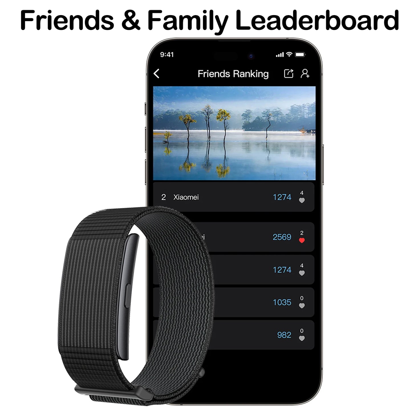 No Screen Smart Bracelt Men Women With Heart Rate Sleep AI Health Monitor Report Temperature Measurement Call Message Reminder