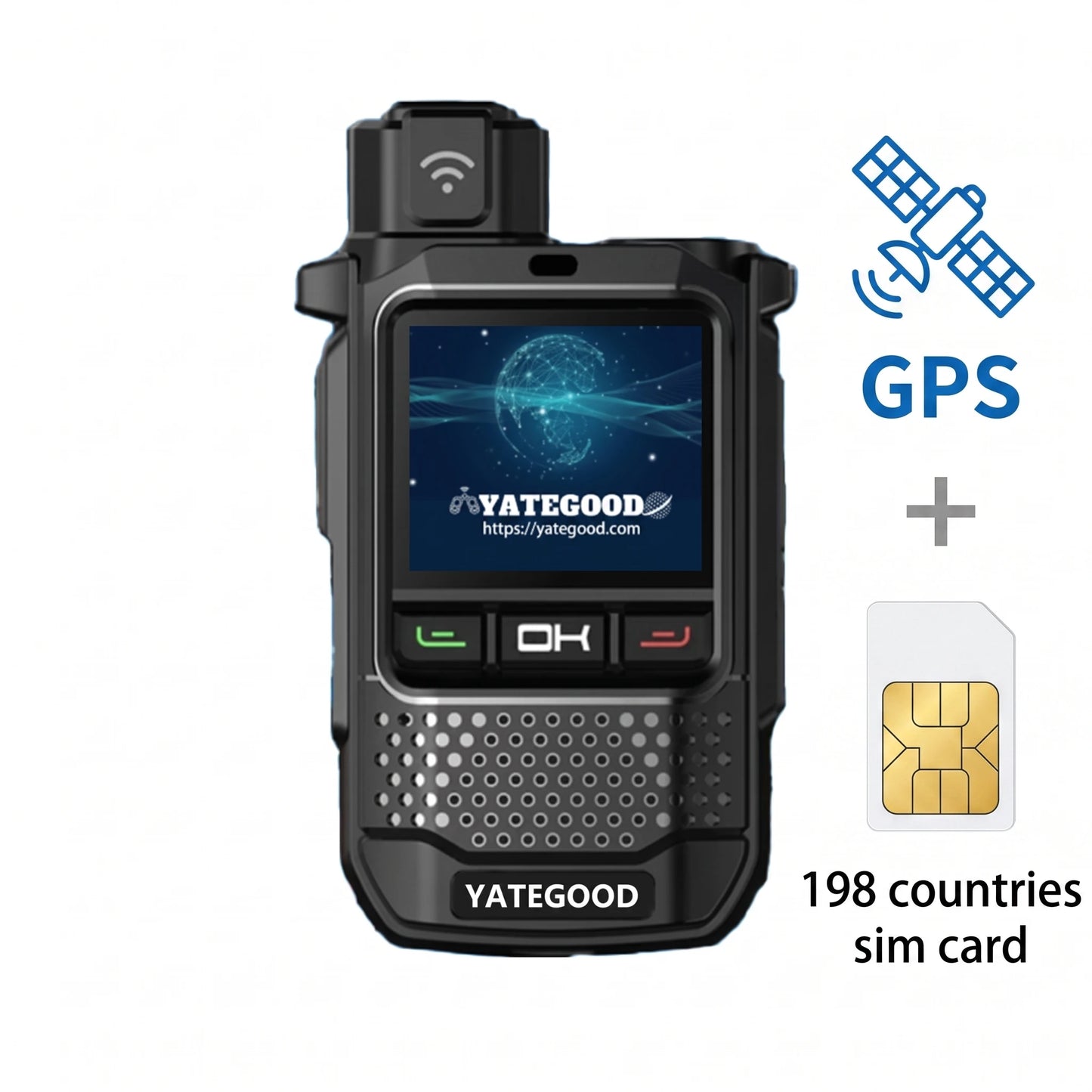 YATEGOOD Global G650 Walkie Talkie GPS 4G 5G 3G Long Standby Portable More than 5000KM Network 4G 5G