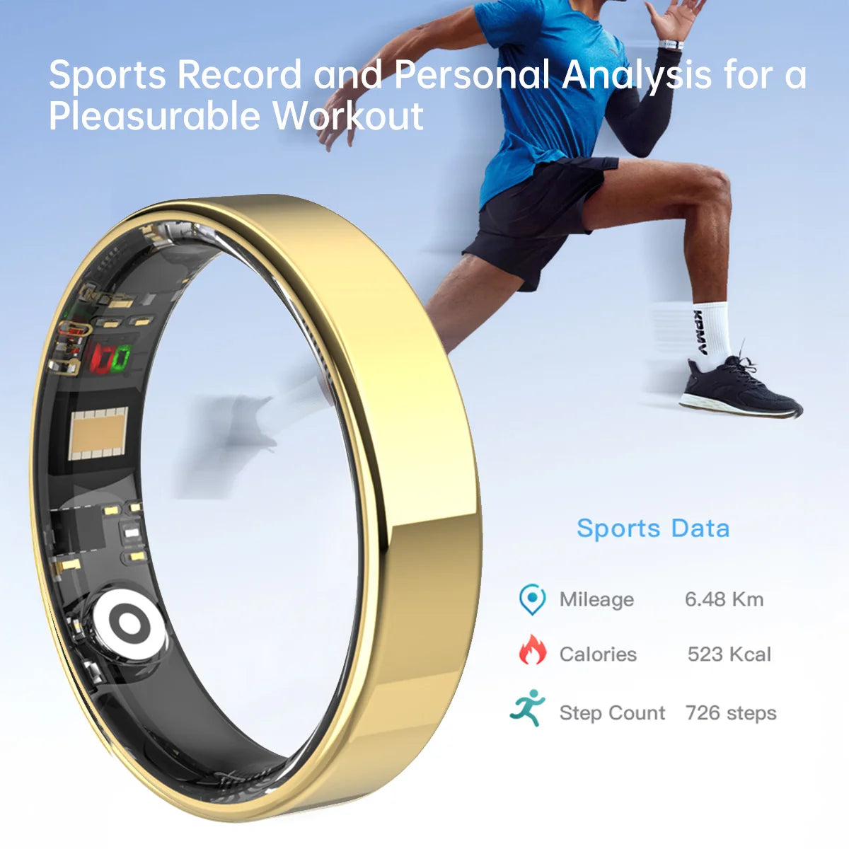 SIMSONLAB 2025 Smart Ring Bluetooth Call Heart Rate Blood Pressure Monitor 5ATM Waterproof Health Ring Men Women For Xiaomi Gift