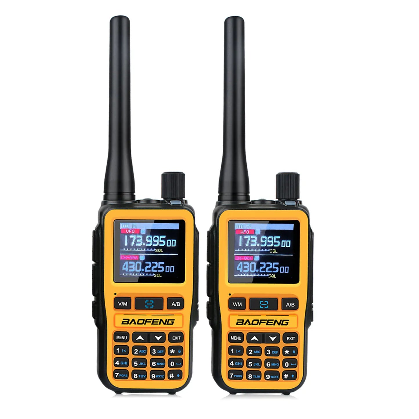 2PCS/Pack Baofeng UV-5R Mini Dual Band Dual PTT Walkie Talkie 5RMINI Air Band Rx 5W Compact  VOX FM Amateur Radio Type-C Charge